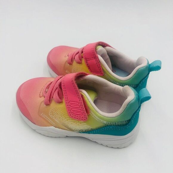 Brand New Cat &‎ Jack Toddler Multicolored Baby Girl Sneakers Size 7 - Picture 4 of 5